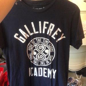 Navy blue short sleeve shirt